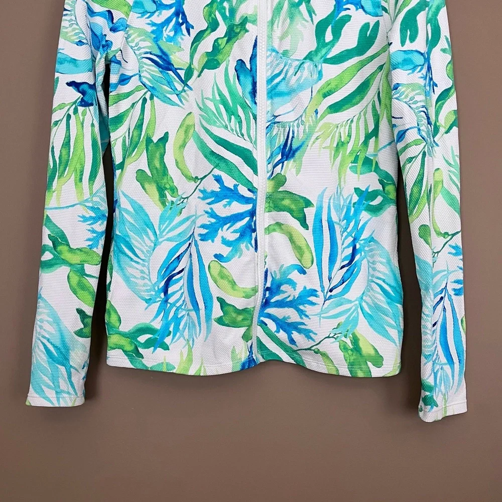 {Tommy Bahama} Island Cays Seafrond Rashguard & Swim Skort - Womens Small